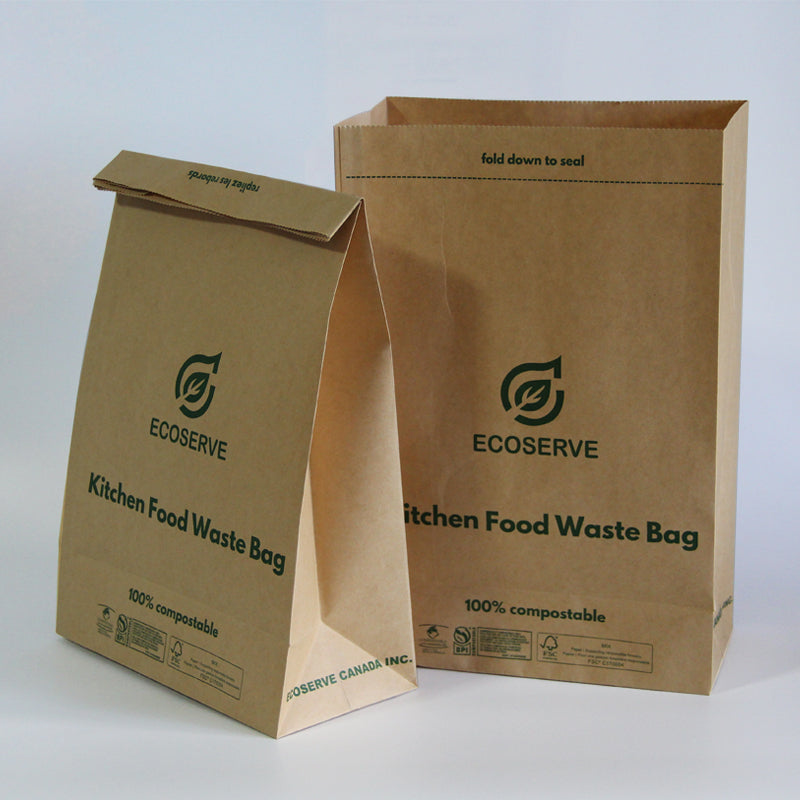 ECOSERVE Compostable Paper Bags -  leocashop