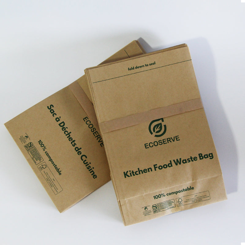 ECOSERVE Compostable Paper Bags -  leocashop