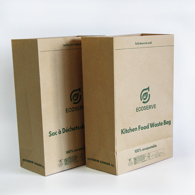 ECOSERVE Compostable Paper Bags -  leocashop