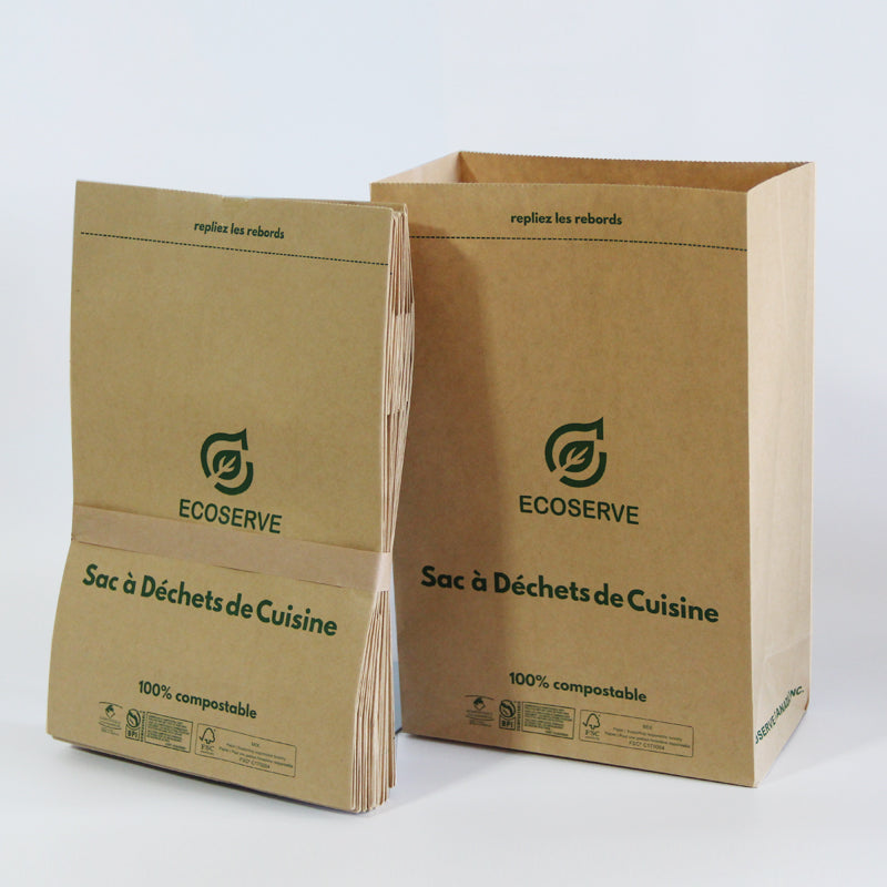 ECOSERVE Compostable Paper Bags -  leocashop
